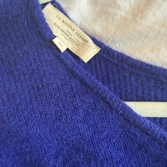 Electric blue sézane Gaspard cardigan - Picture 5 of 5